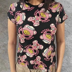 Pink and black sailor baby Hysteric Glamour cotton shirt